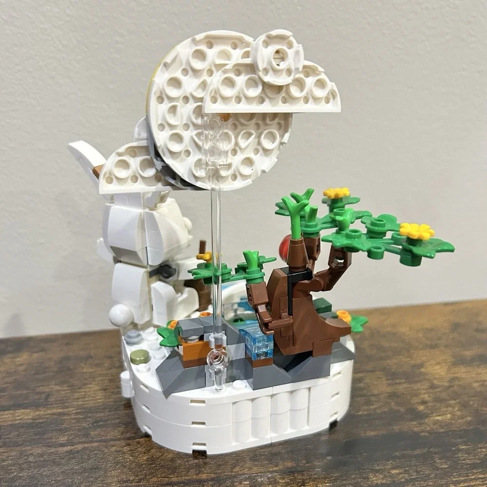 LEGO Jade Rabbit Building Toy Set, Fun Bunny Display Piece or Family Building Ac